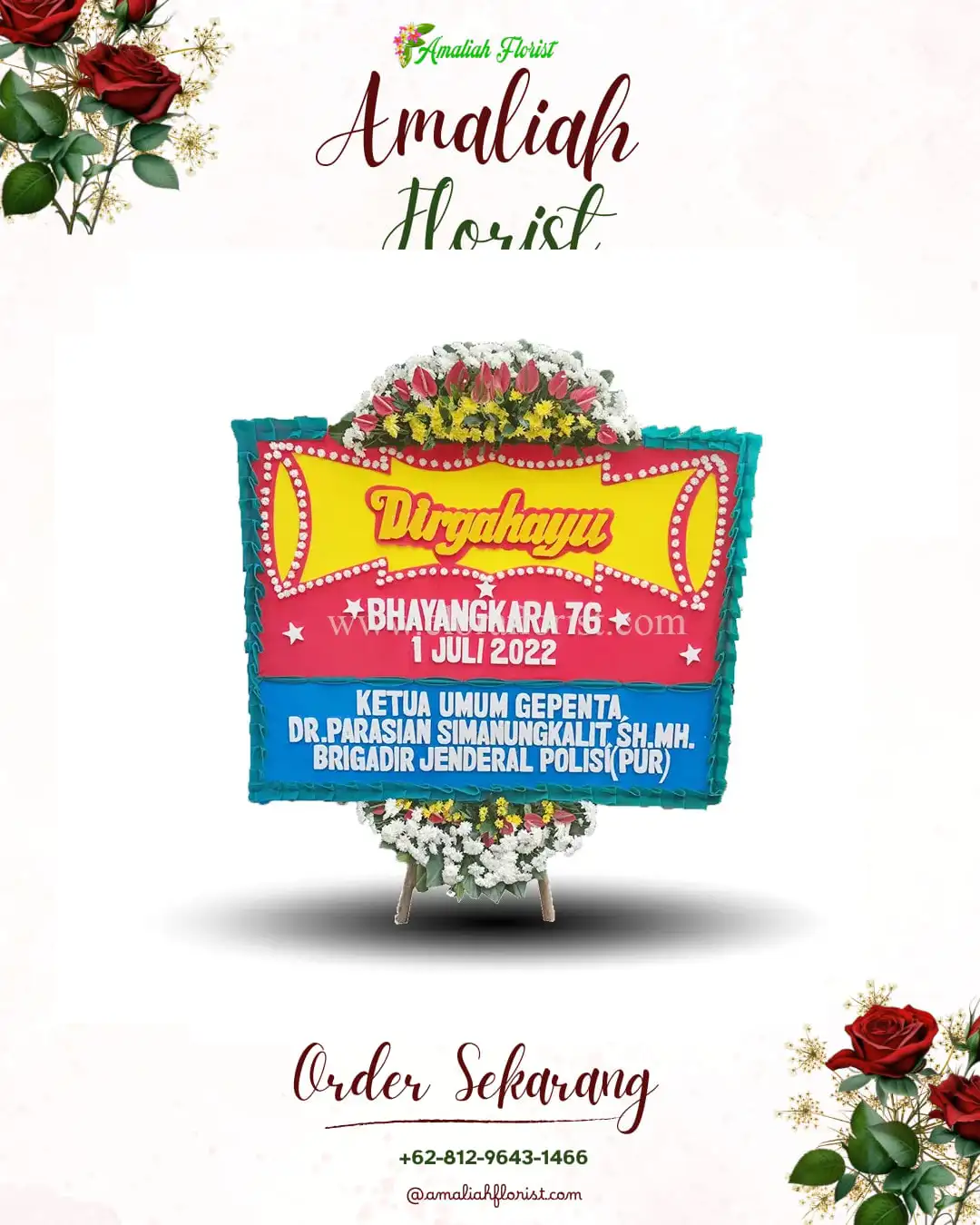 Papan Bunga HUT Ulang Tahun Embaloh Hilir